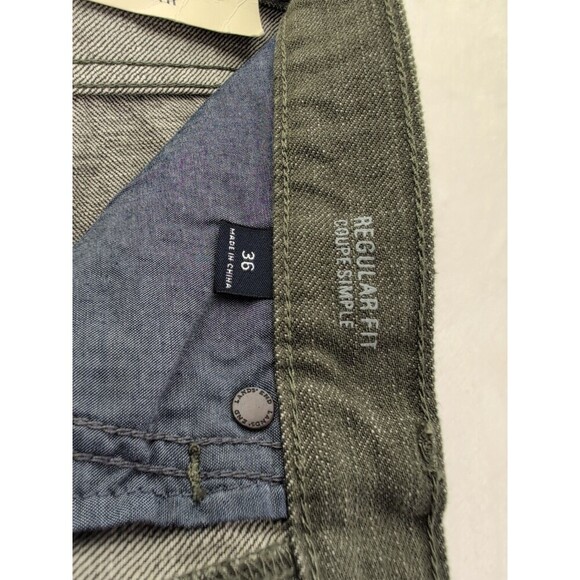 Lands' End Regular Fit Coupe Simple Olive/Green jeans Mens size 36x34 NWT - Picture 11 of 15